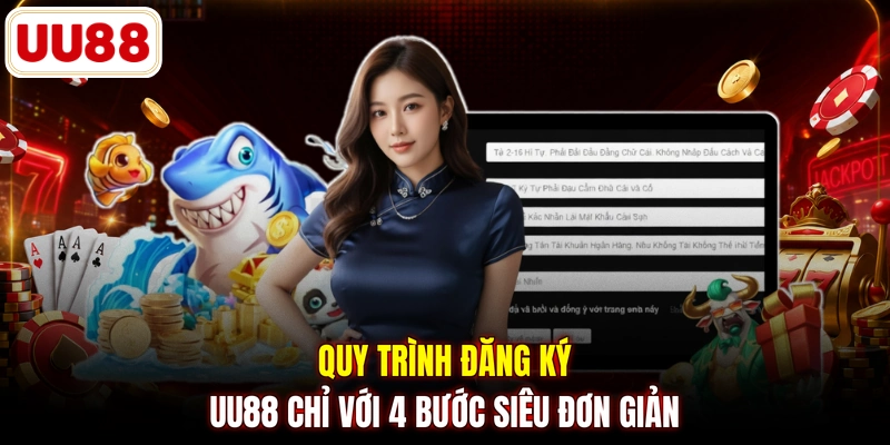 Quy trình đăng ký UU88 chỉ với 4 bước siêu đơn giản